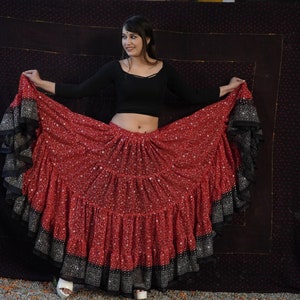 Johdha mharani 25 yard premium glittery skirts