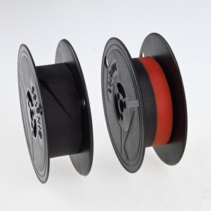 Black or Black-Red Ribbon for Triumph Typewriter, Triumph Typewriter Ribbon, Black Typewriter Ribbon, Black-Red Typewriter Ribbon