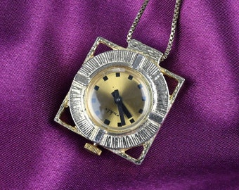 GDR RUHLA Pendant Watch, Necklace Watch, Pendant Necklace Watch, Vintage Watch, Pendant Watch Vintage, Vintage Pendant Watch