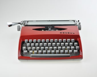 QWERTY Manual vintage compact TYPEWRITER Jet Black UNDERWOOD 320 case
