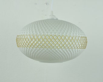 Vintage Pendant Light, Retro Lighting, Futuristic Lighting, Vintage Ceiling Light, Pendant Glass Ceiling Lamp, Mid Century Lighting