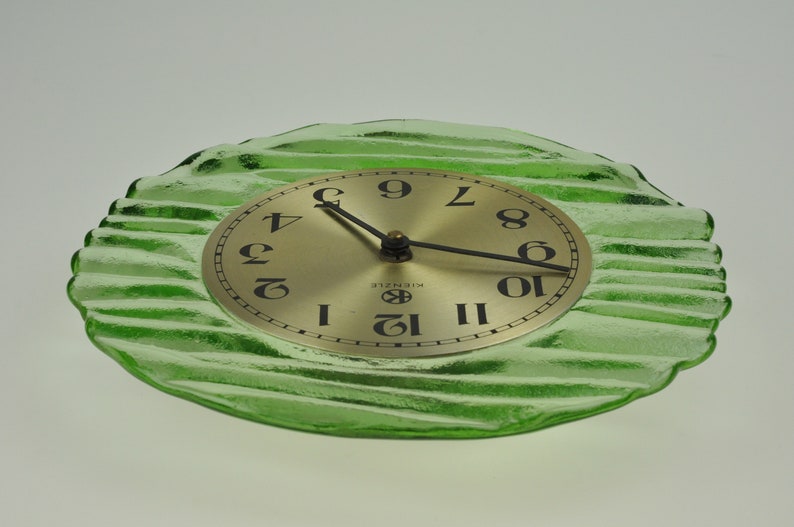 Kienzle Wall Clock Mid Century Clock Quartz Glass Clock Etsy