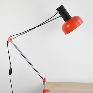 Vintage Napako Industrial Desk Lamp by Josef Hurka, Industrial Desk Lamp, Industrial Lamp, Architect Lamp, Desk Lamp, Mid Century Lamp
