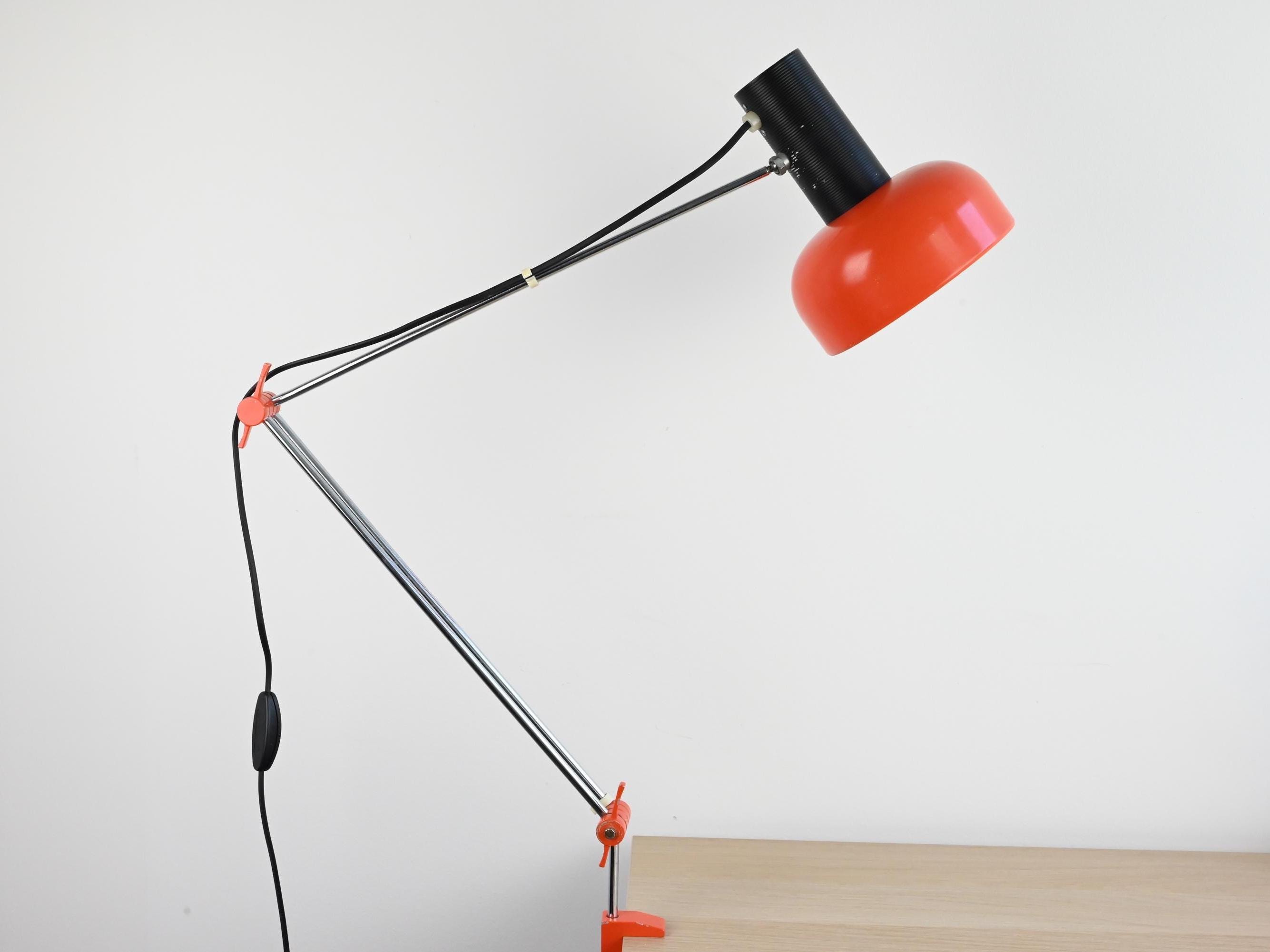 Vintage Napako Industrie Schreibtischlampe von Josef Hurka, Industrie Schreibtischlampe, Industrie Leuchte, Architekten Lampe, Schreibtischlampe, Mid Century Lampe