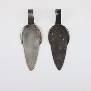 Antique Alpacca Serving Spoons Set of 2, Dining Collectibles, Silver-Plated Tableware, Antique Collectibles, Vintage Bohemian Kitchenware