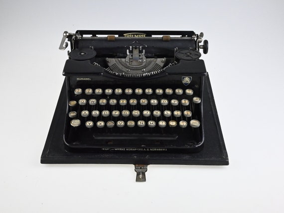 Vintage Triumph Portable Typewriter, German Working