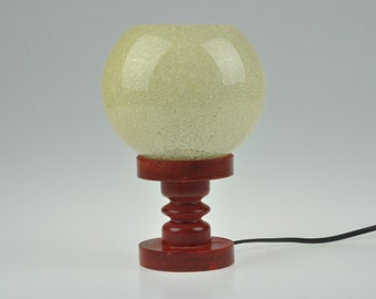 Mid Century Schreibtischlampe, Holzlampe, Schreibtischlampe aus Holz, Vintage Lampe, Tischlampe, Schreibtischlampe, Nachttischlampe, Mid Century Lampe