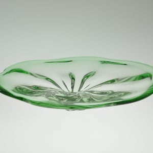 Josef Hospodka Chribska Glass Bowl, Bohemian Glass, Bohemian Art Glass, Blown Glass, Blown Glass Bowl, Glass Handmade Bowl, Art Glass Bowl