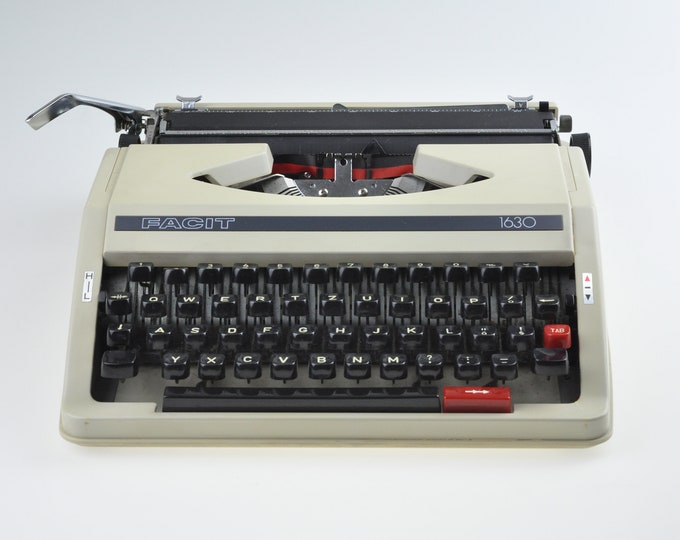 Facit 1630 Working Typewriter, Portable Typewriter, Vintage Typewriter