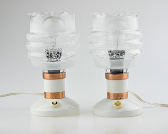 Coppia di lampade, coppia di lampade da tavolo, coppia di lampade vintage, coppia di lampade di metà secolo, lampada di metà secolo, set di lampade da scrivania, coppia di lampade, coppia di lampade vintage