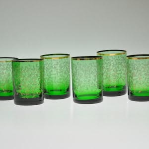 Set of 6 Glasses, Vintage Glasses, Juice Glasses, Juice Glasses Vintage, Mid Century Glasses, Mid Century Glasses Set, Glasses Set, Glasses