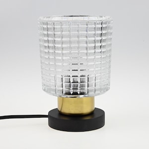 Vintage Bedside Lamp, Table Lamp, Desk Lamp, Bedside Lamp, Mid Century Lamp, Glass Lamp, Retro Table Lamp, Glass Shade Lamp, Old Lamp