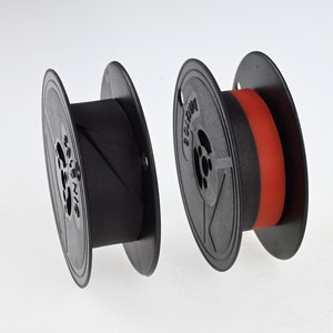 Black or Black-Red Ribbon for Adler Typewriter, Adler Typewriter Ribbon, Black Typewriter Ribbon, Black-Red Typewriter Ribbon