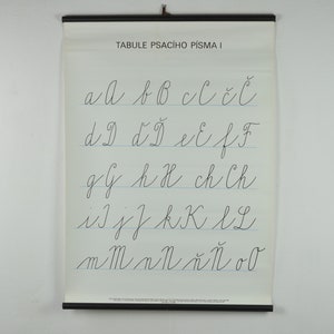 Handschrift Schule Chart, Pull Down Chart, Schule Pull Down Chart, Vintage Schulchart, Schulchart, Schule Pull Down, Schule