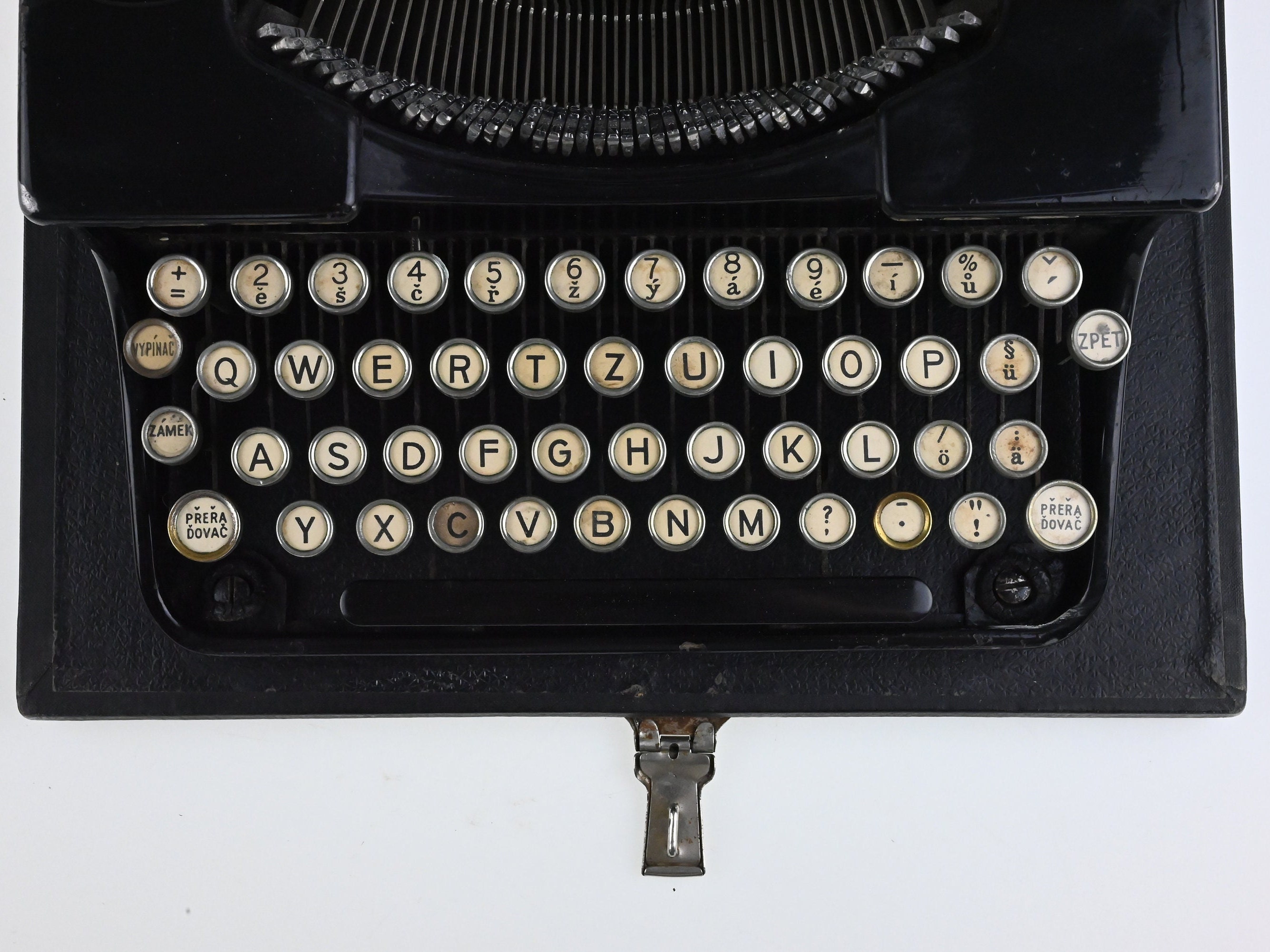 Vintage Triumph Portable Typewriter, German Working Typewriter