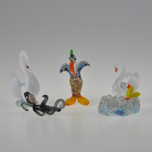 Vintage Glass Animal Figurines, Glass Animals, Vintage Glass Figurines, Handmade Glass Figurines, Miniature Glass Figurines, Czech Glass - .br Vintage Glass Animal Figurines, Glass Animals, Vintage Glass Figurines, Handmade Glass Figurines, Miniature Glass Figurines, Czech Glass - .br