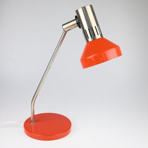 Vintage Red Table Lamp, AKA DDR lamp, Red Lamp, Mid Century Lamp, Table Lamp, Desk Lamp, Bedside Lamp, Table Light, Lighting, Vintage Lamp