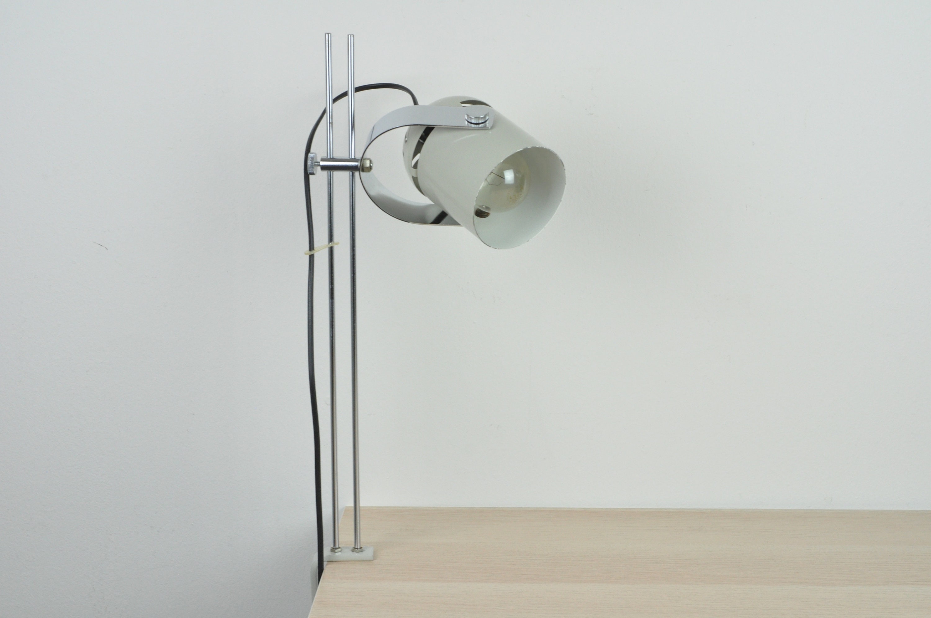 Mid Century Lampe graue Lampe Mid Century Beleuchtung Etsy