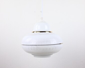 Vintage Pendant Glass Ceiling Lamp, Pendant Light, Pendant Lighting, Ceiling Lamp, Ceiling Light, Mid Century Lamp, Mid Century Lighting