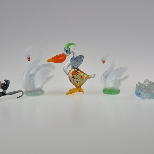 Vintage Glass Animal Figurines, Glass Animals, Vintage Glass Figurines, Handmade Glass Figurines, Miniature Glass Figurines, Czech Glass - .br Vintage Glass Animal Figurines, Glass Animals, Vintage Glass Figurines, Handmade Glass Figurines, Miniature Glass Figurines, Czech Glass - .br