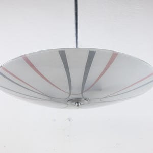Lámpara de techo de vidrio redonda, lámpara de techo, iluminación atómica, iluminación de mediados de siglo, lámpara de mediados de siglo, estilo moderno de mediados de siglo, mediados de siglo
