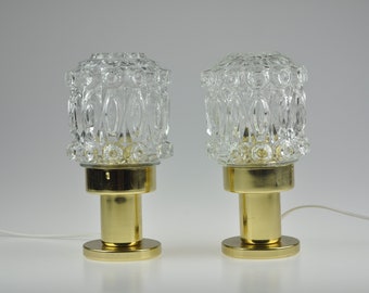 Paar lampen, paar bedlampjes, paar bedlampjes, bedlampjes, bedlamp, tafellamp, bureaulamp, lampenpaar uit het midden van de eeuw