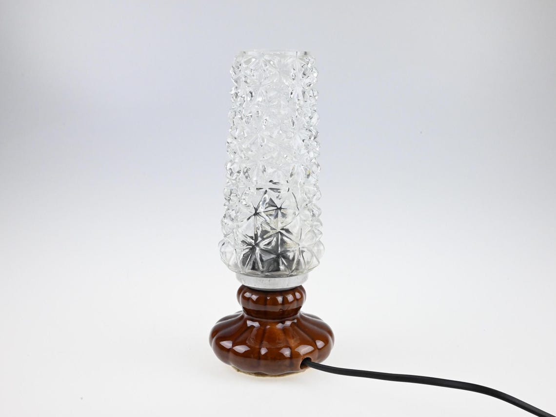 Vintage Hungarian Ceramic Bedside Lamp, Ceramic Lamp, Bedside Lamp, Vintage Lamp, Vintage Lighting, Mid Century Lamp, Desk Lamp, Table Lamp, photo 4 sur 5