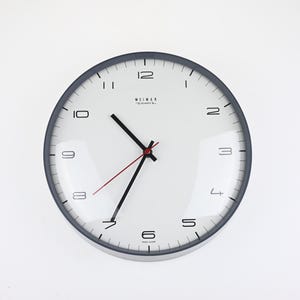 Vintage Weimar Quartz Wall Clock, Mid Century Clock, Vintage Quartz Clock, Weimar Wall Clock, Large Wall Clock, Retro Clock, Vintage Clock
