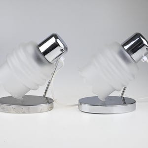 Mid Century Pair Lamps, Pair of Lamps, Table Lamp, Desk Lamp, Bedside Lamp, Mid Century Lamp, Chrome Lamp, Table Light, Mid Century Lighting