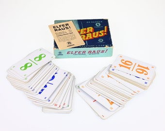 ensemble de jeu de cartes allemand vintage, vieux jeu de cartes, jeu de cartes, objets de collection rares, jeux rétro, jeu de cartes vintage, cartes à jouer vintage, cartes