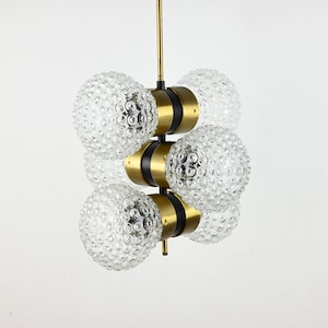 Lámpara de techo de mediados de siglo con 6 luces, lámpara Sputnik, candelabro Sputnik, lámpara de la era espacial, lámpara de mediados de siglo, luz de techo, iluminación de techo