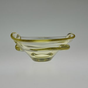 Miroslav Klinger ZBS Ashtray, Glass Ashtray, Mid Century Glass, Vintage Glass, Bohemian Glass, Art Glass, Ashtray, Midcentury Ashtray
