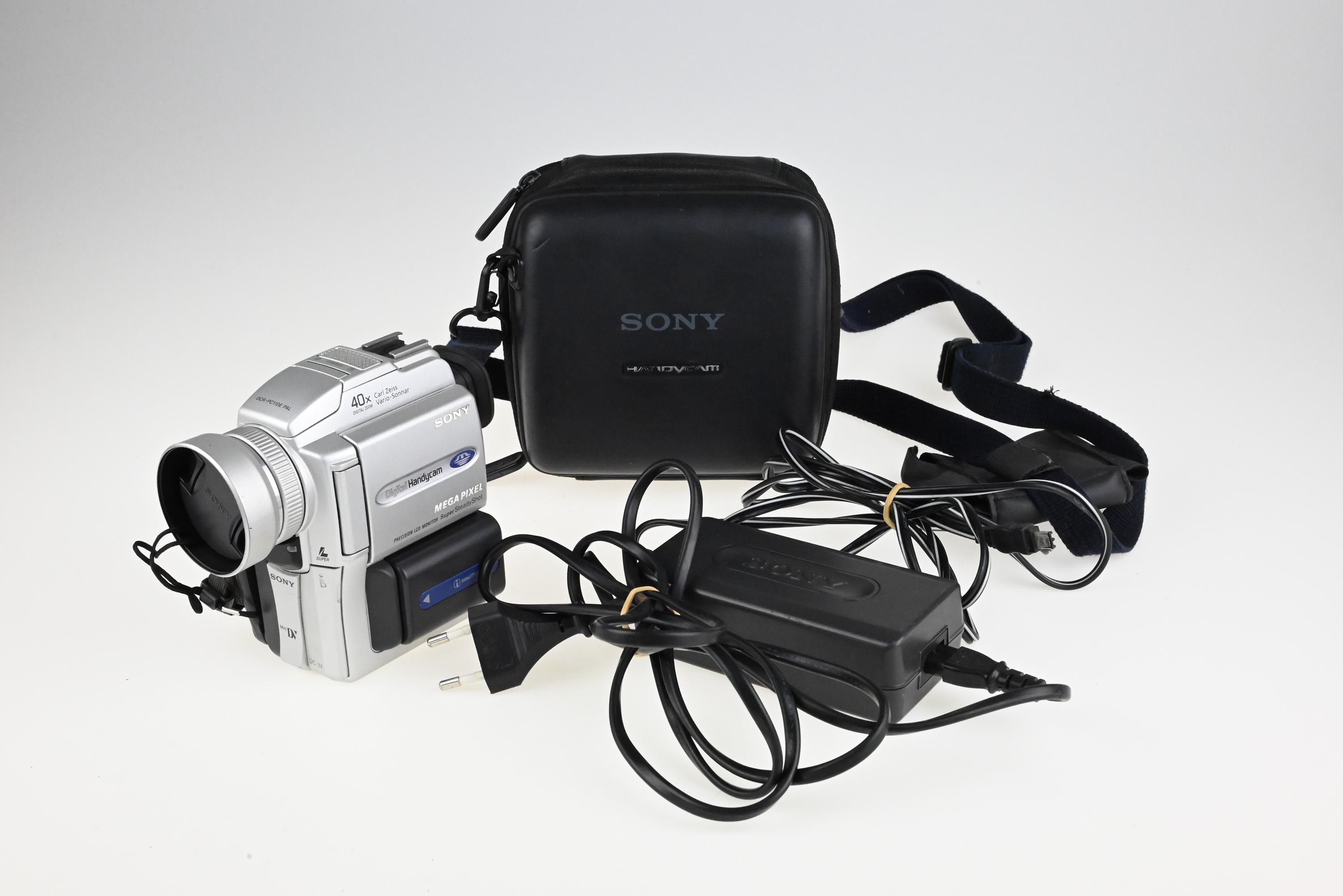 Vintage Sony DCR-PC110E PAL Handycam Minidv Camcorder, Camcorder