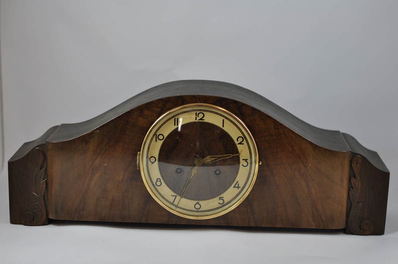Striking Desk Clock Mechanical Mantel Image 0