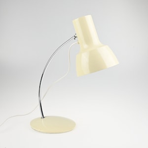 Vintage Josef Hurka White Desk Lamp by Napako, Vintage Desk Lamp, Industrial Desk Lamp, Industrial Lamp, Architect Lamp, Mid Century Lamp