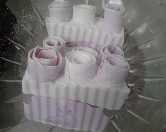 Lavender & Vanilla Sugar Swirl soap
