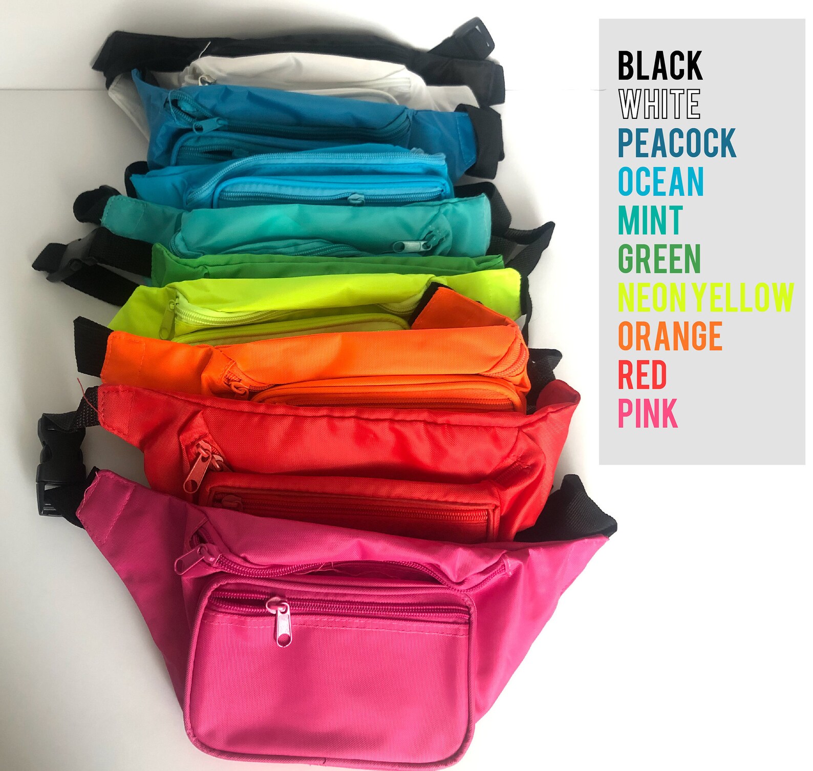 Neon Custom Printed Fanny Packs Bachelorette Fanny Pack Etsy