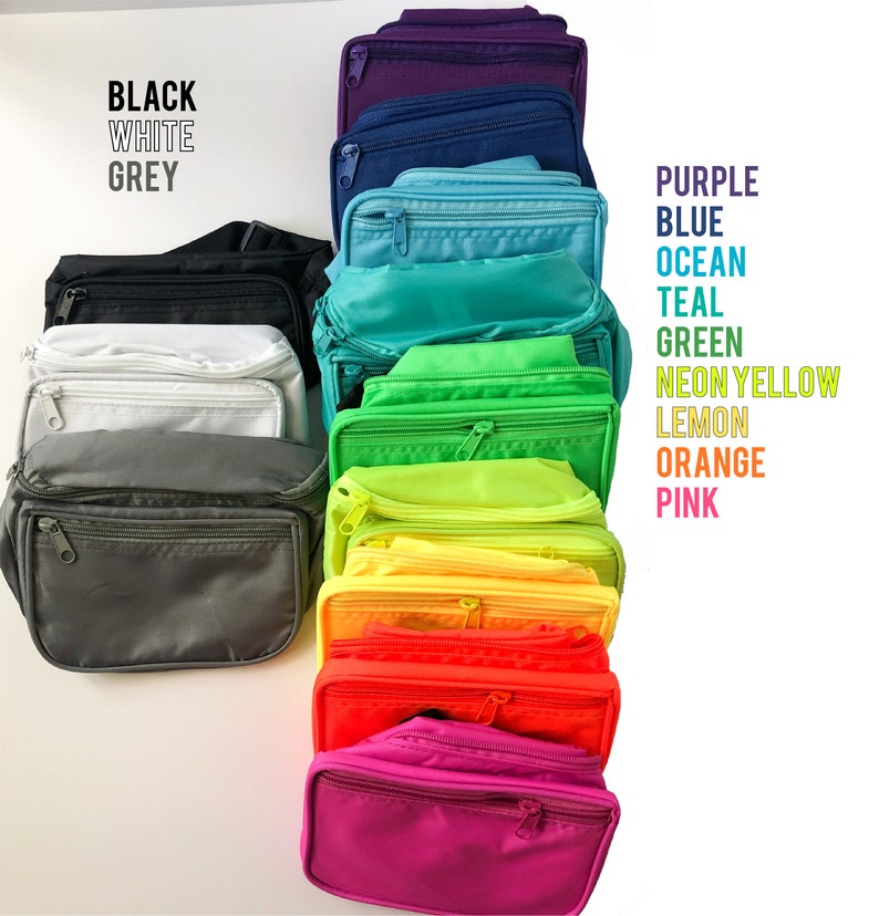 Neon Custom Printed Squad Fannypack Belt Bag image 2