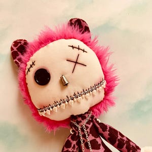 Monster doll, unique doll, doll, Handmade doll, Gothic doll, scary doll, creepy doll, art doll, one of a kind doll, fabric doll, cloth cats