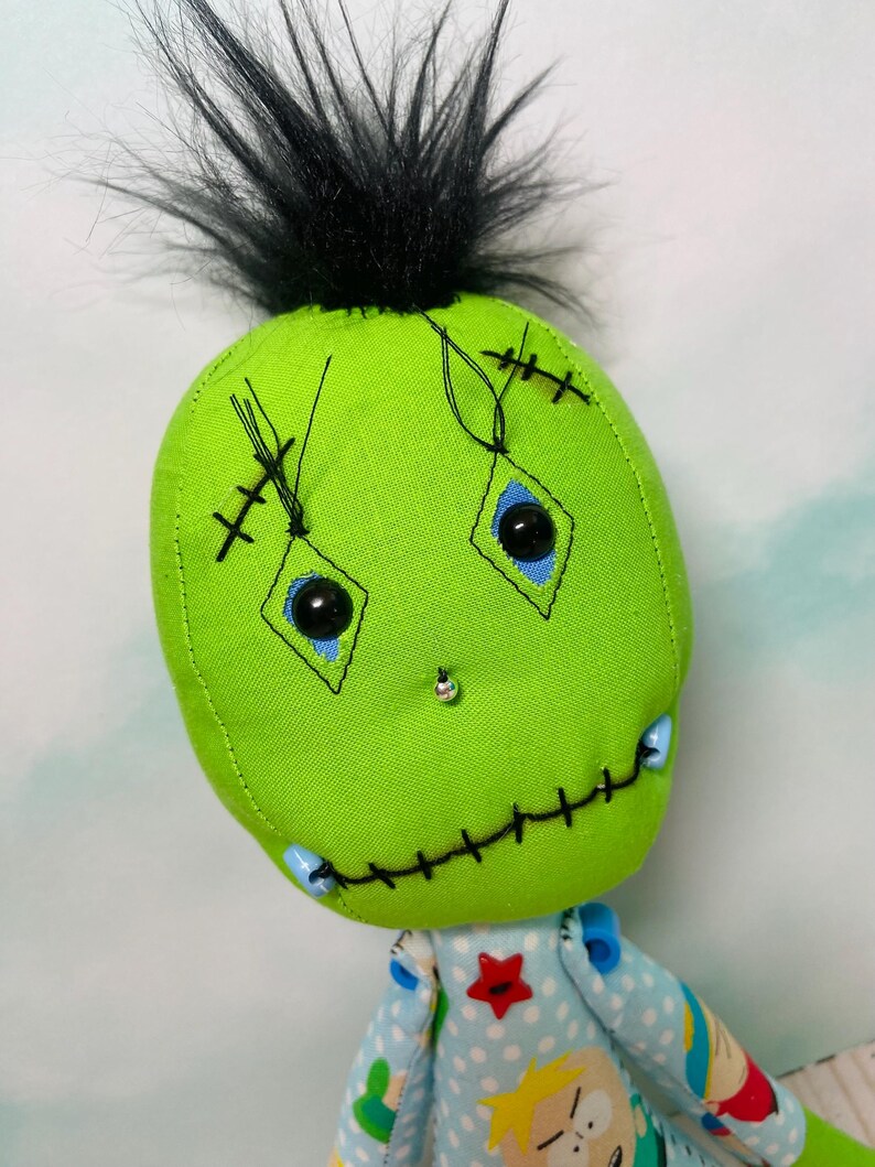 Handmade Creepy Monster Art Doll South Park Fabric Etsy