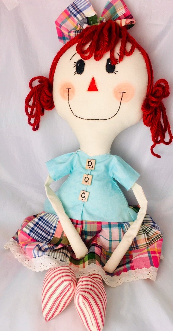 Raggedy Ann Raggedy Ann and Andy Primitive Dolls Cloth | Etsy