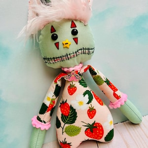 Monster doll, unique doll, doll, Handmade doll, Gothic doll, scary doll, creepy doll, art doll, one of a kind doll, fabric doll, halloween