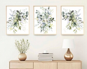 Blue Green Wall Art Etsy