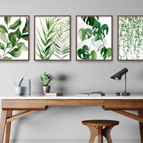 Botanical Prints Abstract Paintings Plant Posters Greenery - Etsy