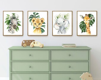 baby boy safari nursery