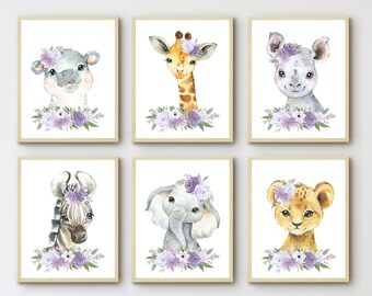 purple baby room decor