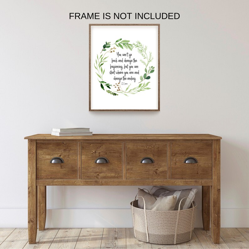Motivational Poster Inspirational Wall Art Recovery Anniversary CS Lewis Quote AA Sponsor Gift Alcoholics Anonymous Sobriety Gift