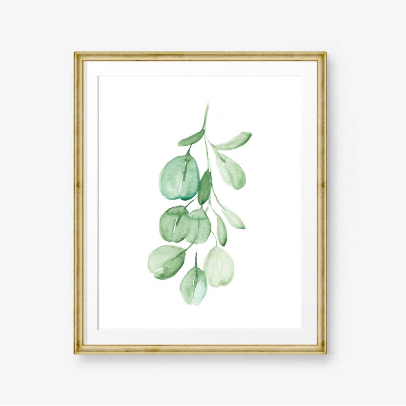 Plant Poster Living Room Wall Art Botanical Print Set Bedroom Wall Decor Leaf Print Greenery Foliage Gallery Wall Set Watercolor