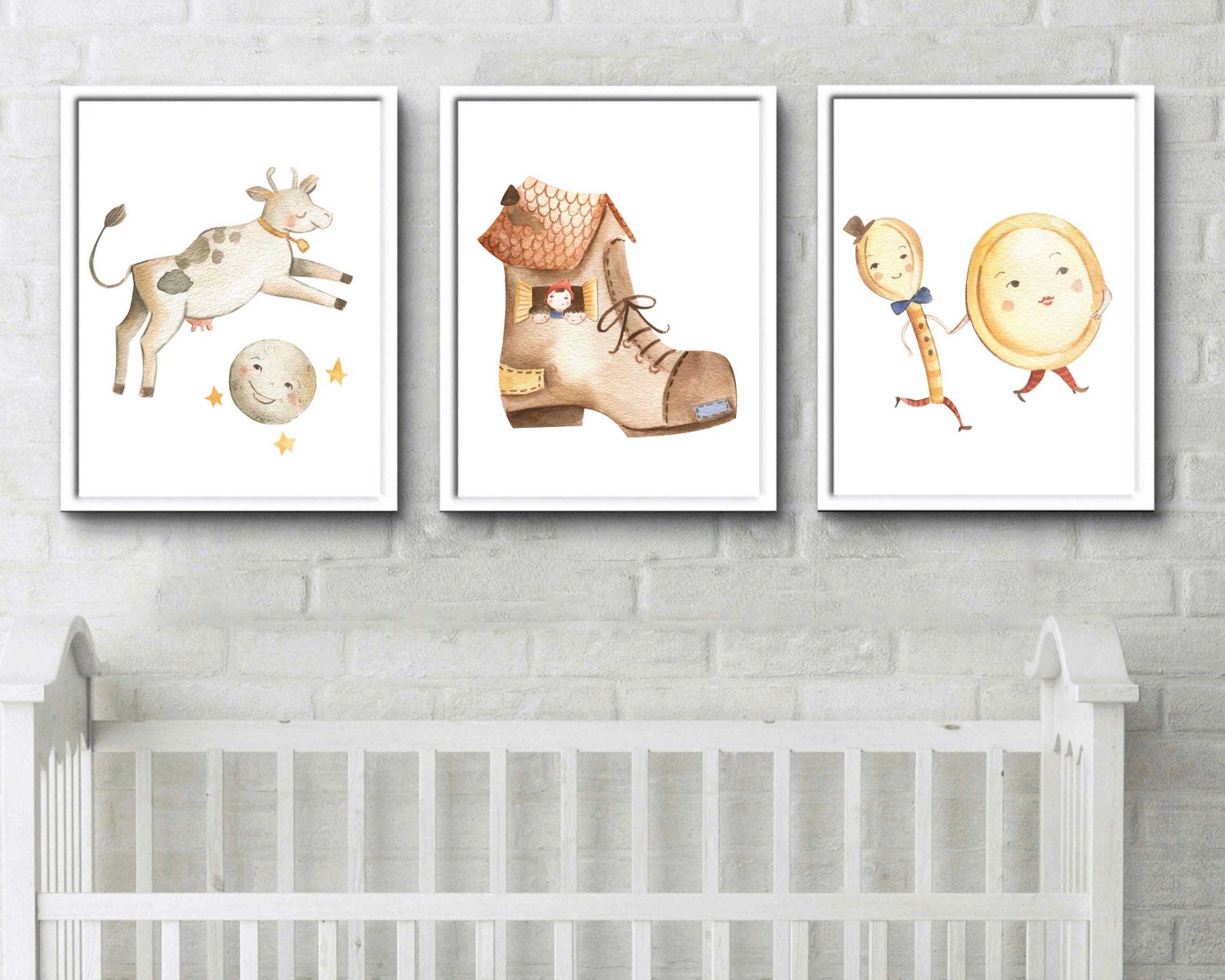 Nursery Rhyme Prints Nursery Wall Art Kids Room Decor | Etsy