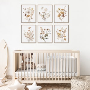 Wildflower Prints, Watercolor Flowers, Farmhouse Decor, Meadow Grass ...